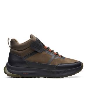 Clarks ATL Trail Up Waterproof Men's Sneakers Dark Olive | CLK163UJP