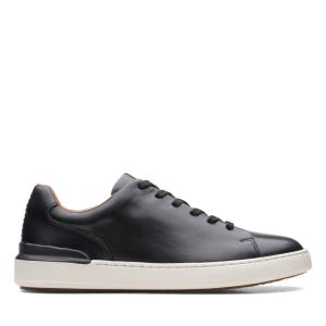 Clarks CourtLite Lace Men's Sneakers Black | CLK867JXF