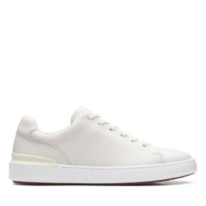 Clarks CourtLite Lace Men's Sneakers White | CLK378MFH