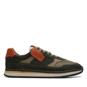 Clarks Craft Run Tor Men's Sneakers Olive | CLK310MHB