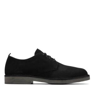 Clarks Desert London2 Men's Black Shoes Black | CLK560SCK