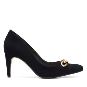 Clarks Laina85 Trim Women's Heels Shoes Black | CLK537FTH