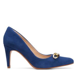 Clarks Laina85 Trim Women's Heels Shoes Blue | CLK981GOK