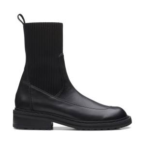 Clarks Tilham Knit Women's Ankle Boots Black | CLK826IKZ
