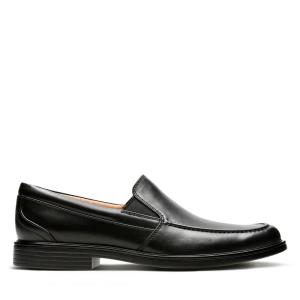 Clarks Un Aldric Slip Men's Black Shoes Black | CLK284BSC