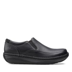 Clarks Un Soul Step Men's Black Shoes Black | CLK382RXS