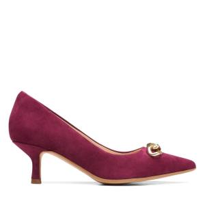 Clarks Violet55 Trim Women's Heels Shoes Rose | CLK059RKJ