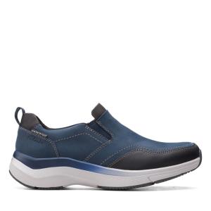 Clarks Wave 2.0 Edge Men's Sneakers Navy | CLK980SZD