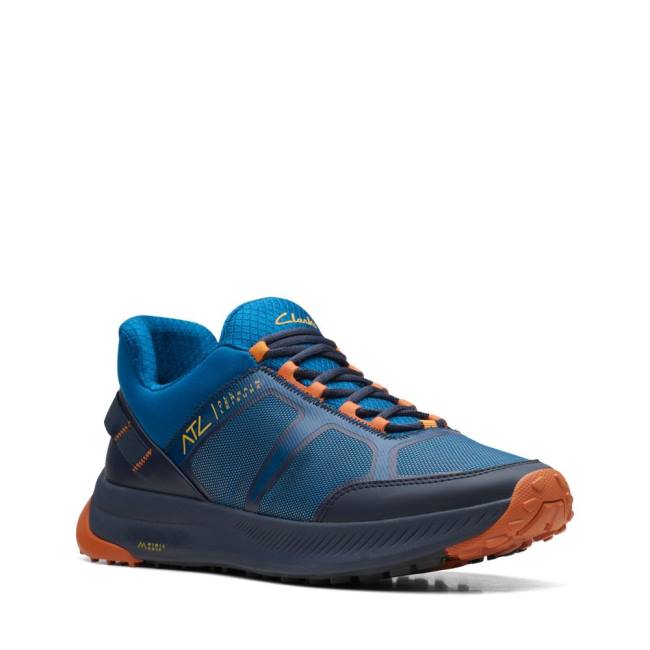 Clarks ATL Trail Lo Men's Sneakers Blue | CLK976NVZ