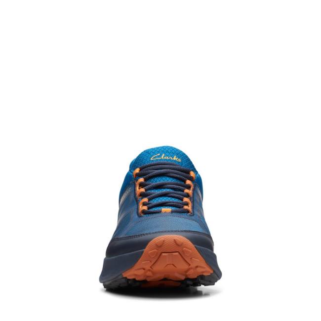 Clarks ATL Trail Lo Men's Sneakers Blue | CLK976NVZ