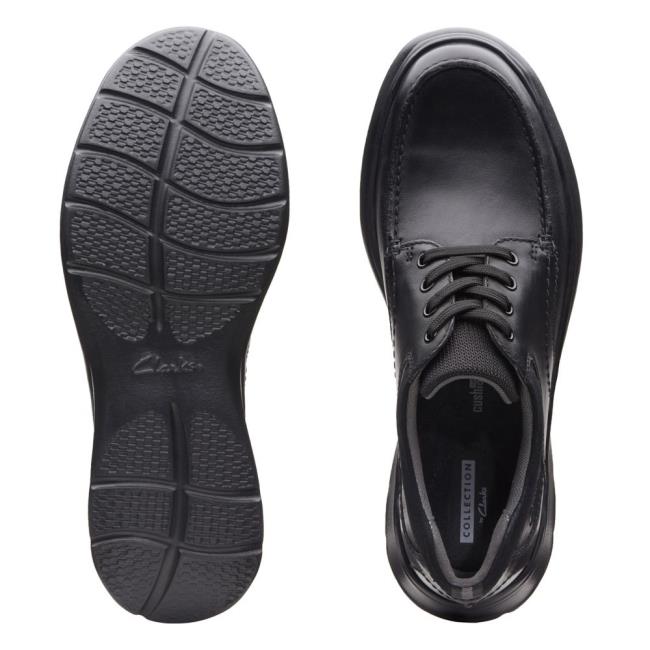 Clarks Cotrell Edge Men's Black Shoes Black | CLK953AVL