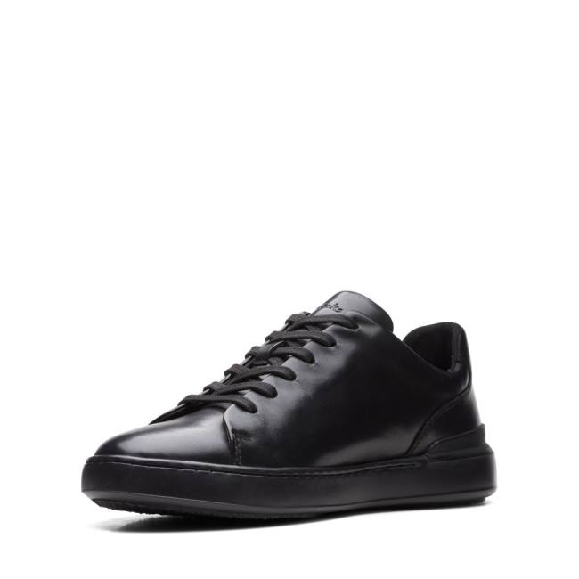 Clarks Court Lite Lace Men's Sneakers Black | CLK845MGR