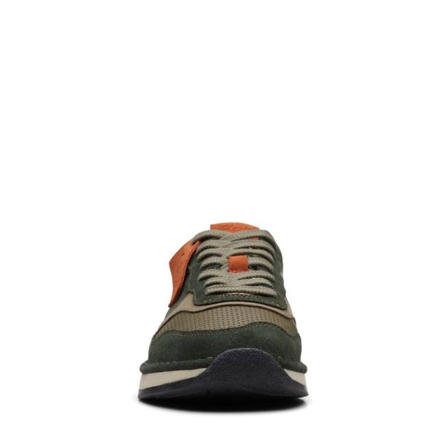 Clarks Craft Run Tor Men's Sneakers Olive | CLK310MHB