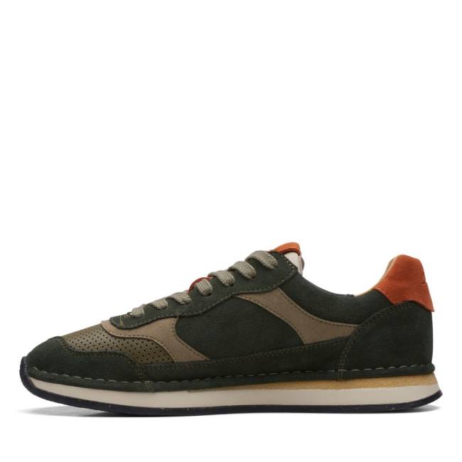 Clarks Craft Run Tor Men's Sneakers Olive | CLK310MHB