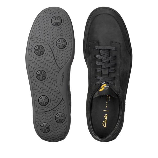 Clarks Hero Air Lace Men's Sneakers Black | CLK743PMX