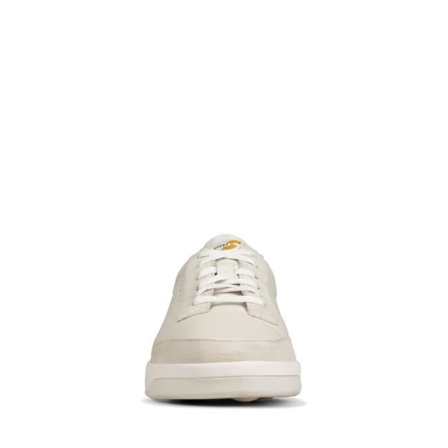 Clarks Hero Air Lace Men's Sneakers White | CLK706ZHG