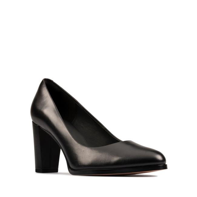 Clarks Kaylin Cara 2 Women's Heels Shoes Black | CLK823HBI