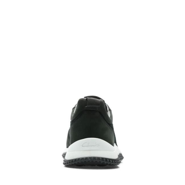 Clarks Puxton Run Men's Sneakers Black | CLK986SBN