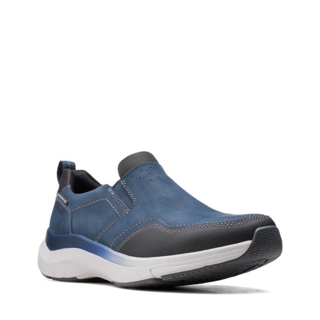 Clarks Wave 2.0 Edge Men's Sneakers Navy | CLK980SZD