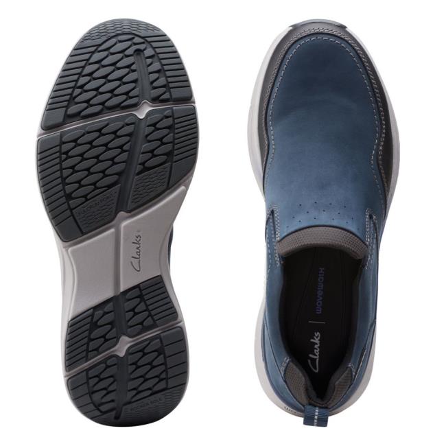 Clarks Wave 2.0 Edge Men's Sneakers Navy | CLK980SZD